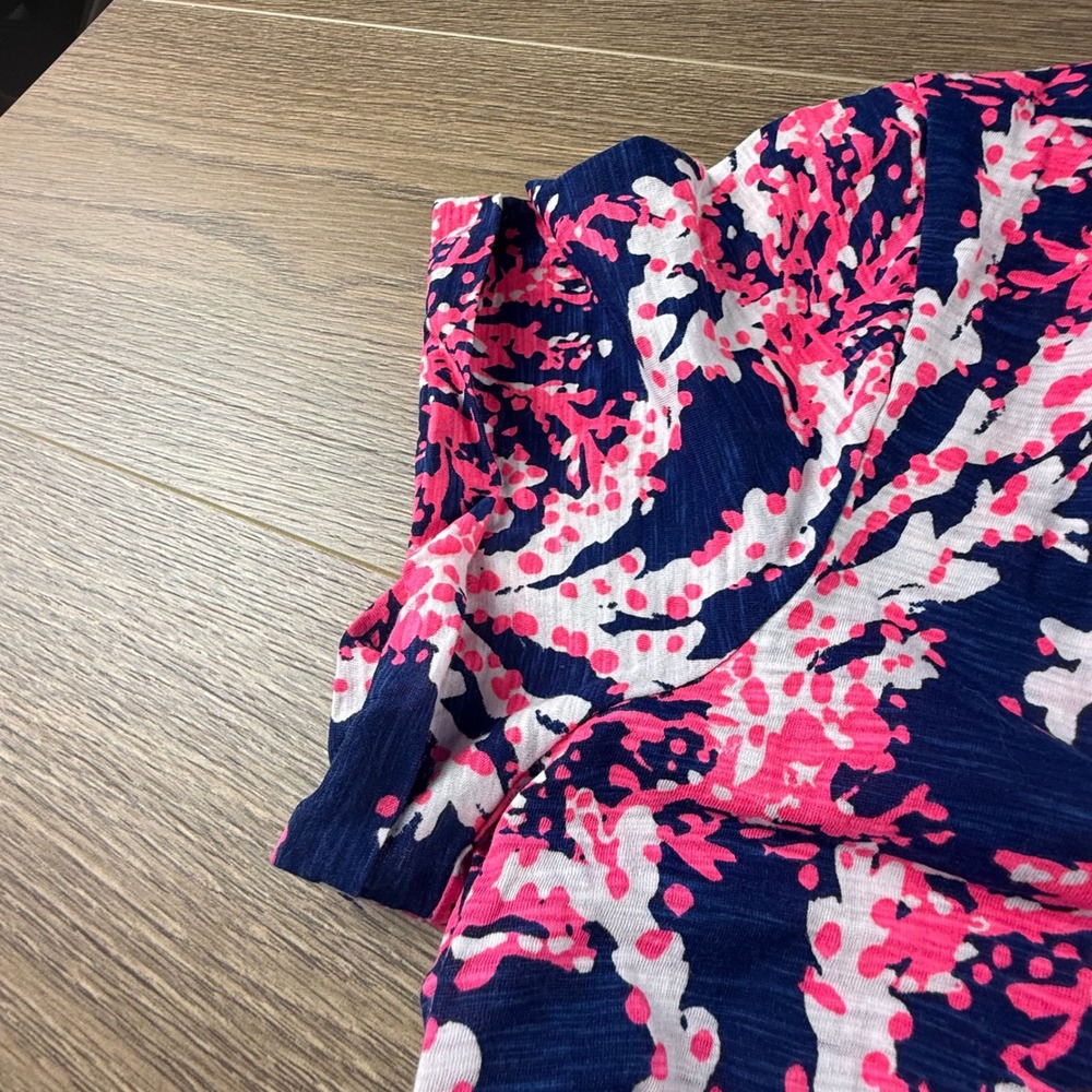 Lilly Pulitzer Jessica Short Sleeve Dress Nauti Navy Beyond The Sea, XL Preppy - Picture 11 of 14